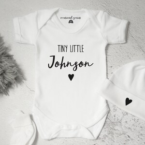 personalised tiny baby clothes