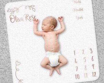 personalised baby age mat