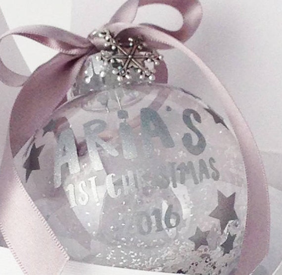 1st christmas baubles