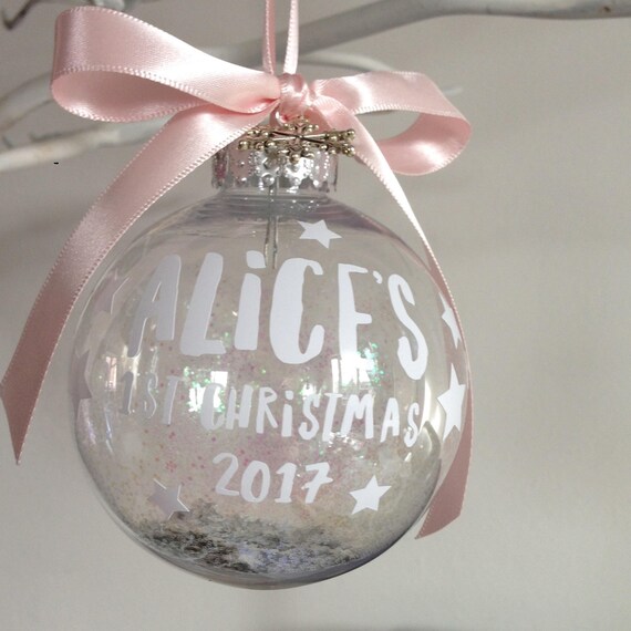 first christmas baubles