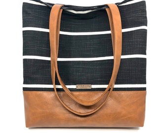 black laptop tote bolsa