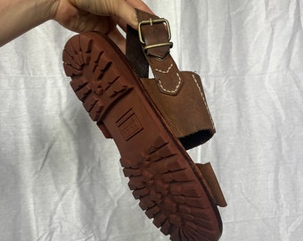 Vintage Polo Sport Ralph Lauren Leather Sandals: Chunky Wood  display picture 1