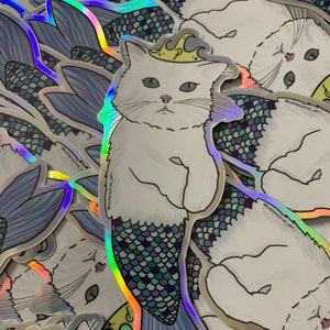 Persan Purrmaid - Pablo - Holographique Sticker