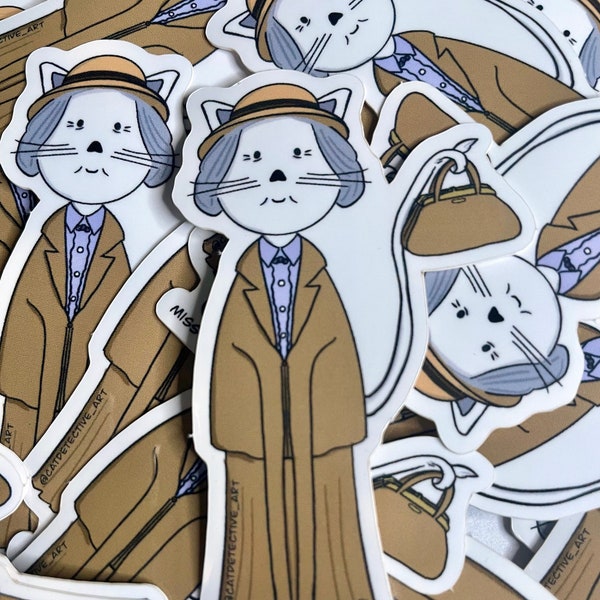 Miss Marpaw - Detective van de kat - Vinyl Sticker