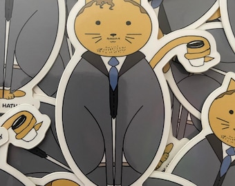 Furrank Hathaway - Shakespurr & Hathaway - Cat Detective - Vinyl Sticker