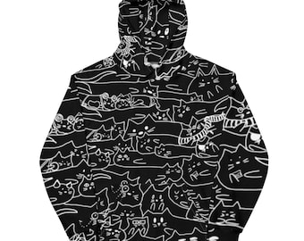 Ghost Cats - Unisex Hoodie - Black