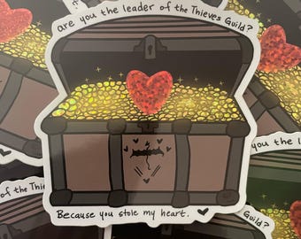 Leader of the Thieves Guild - Vinyl Sticker - Glitter