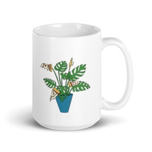 Pizza Plant - White Glossy Ceramic Mug
