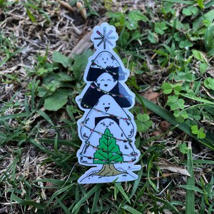 Onigiri Xmas Tree - Naklejka winylowa