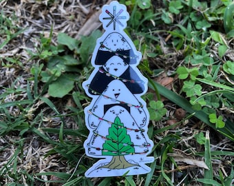 Onigiri Xmas Tree - Vinyl Sticker
