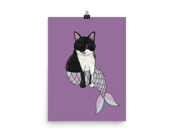 Purrmaid - Alfredo - Art Print