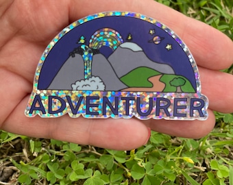 Adventurer - Glitter Sticker