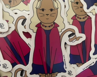 Lu Shakespurr - Shakespurr & Hathaway - Cat Detective - Vinyl Sticker