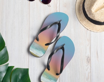 Uniseks Strandzonsondergang-teenslippers