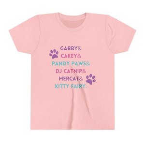 Gabbys Dollhouse fans tshirt, character tshirt gabbys dollhouse, gabby and friends tshirt