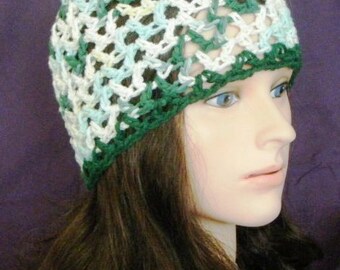 Crochet Lace Skull Cap - Etsy