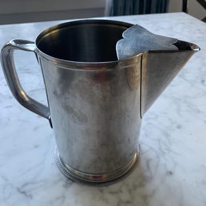 Stainless Steel Water Pitcher Vintage