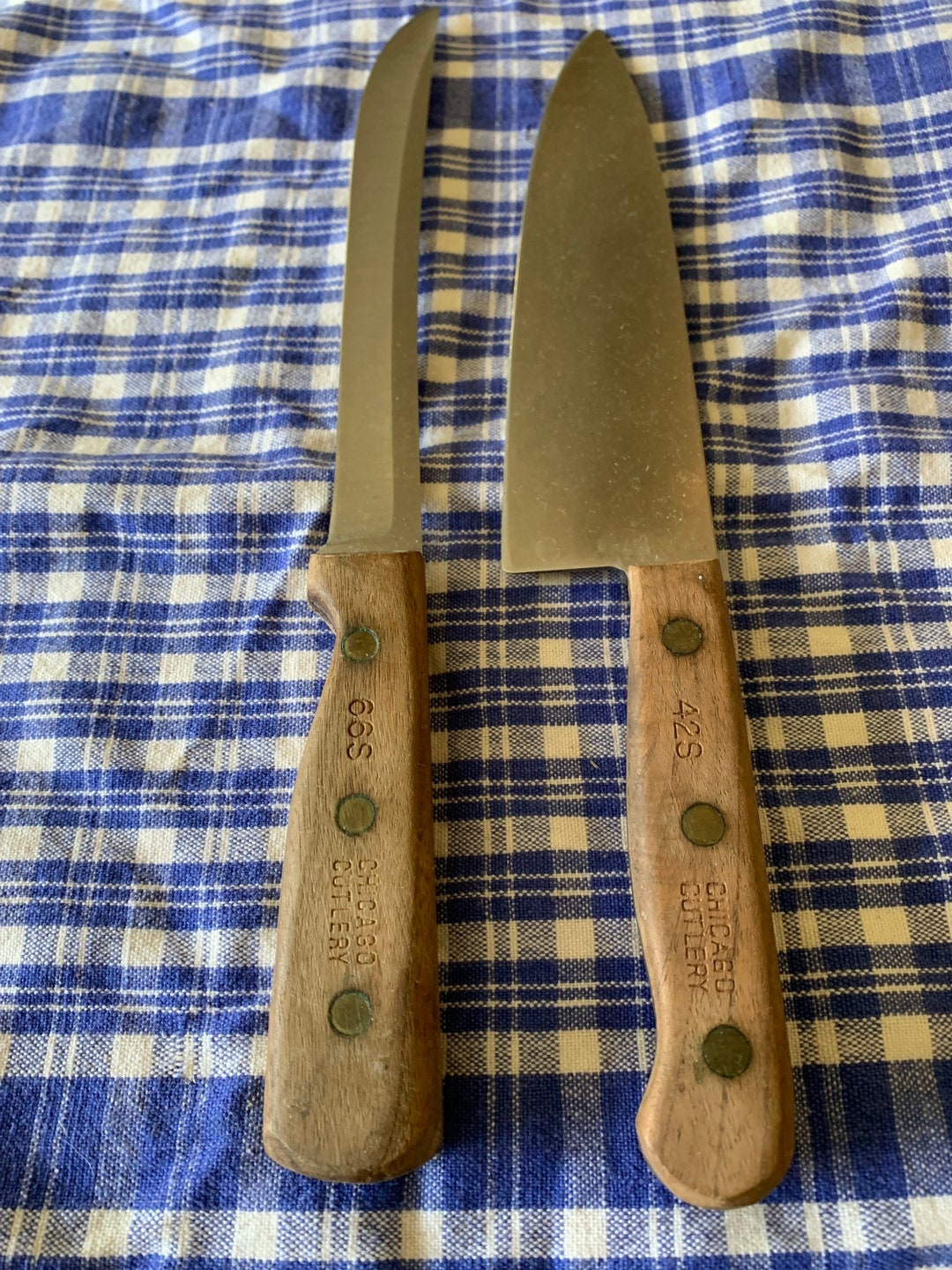 Set of 2 Chicago Cutlery Knives Vintage 42S and 66S Etsy