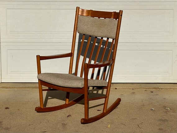Hans Wegner Rocker Vintage Large Hans J Wegner Rocker for Tarm Stole Og Mobelfabrik Free Shipping 2 Available Etsy Denmark
