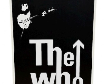 Póster vintage de The Who de Pete Townshend, montado en 24 x 36