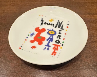 Platillo de plato artístico Joan Miró, 1998 Barcelona 4,75”