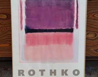 Vintage Mark Rothko Guggenheim Exhibition Poster 1978-1979