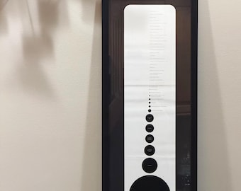 Póster original de la exposición "Safe Design Takes On Risk" del MoMA 2005, enmarcado, 31x11 pulgadas.