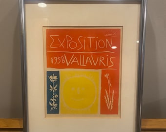 Minipóster de la exposición Picasso Vallauris, 1959 (15” x 11,75”)