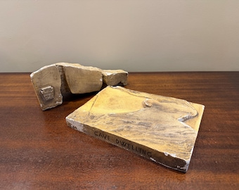 Vintage WPA Museum Extension Project Cave Dwelling Plaster Model