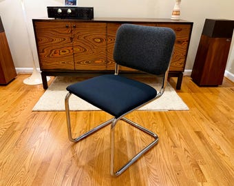 10+ Avail, Knoll Cesca Chair with Arms Black Fabric Cane Marcel Breuer, 2019, Free Shipping