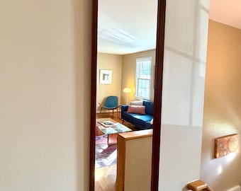 Vintage Mid Century Danish Teak Mirror Th. Poss Eftf. 1960s