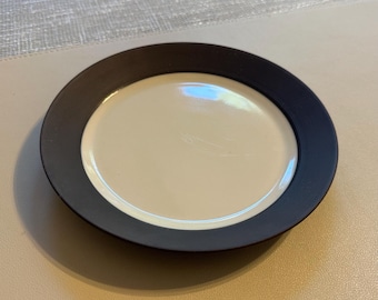 Jens Quistgaard Dansk Flamestone Plate: 1960s Brown Dessert Plate