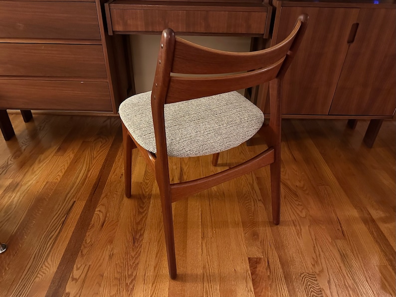 Vintage Danish Modern Model 310 Teak Dining Chair by Erik Buch / Buck O.D. Mobler A.S. Free Shipping image 3