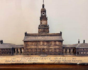 Maqueta de yeso del Independence Hall de la WPA de 1937 para el aniversario de la Constitución de los Estados Unidos