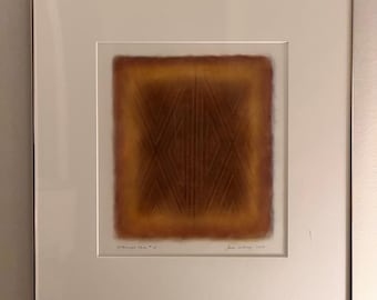 James Hilleary Afterimage Series #37 Original 1975 Signed Art 22” x 20”