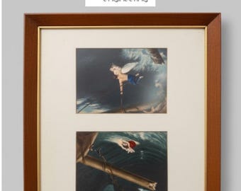 Henry Dawe Nautical Prints: 1830s Engravings, Framed