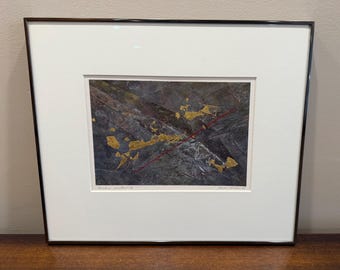 Jaime Romano Nocturno Novaliano III Signed 1989 Mixed Media Print 16” x 13.5”