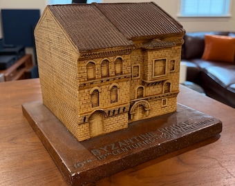 Rara maqueta de casa bizantina de Pittsburgh de la WPA de la década de 1930 (Constantinopla, siglos X-XV)