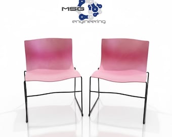 Pair of Mid-Century Modern Handkerchief Chairs by Vignelli for Knoll