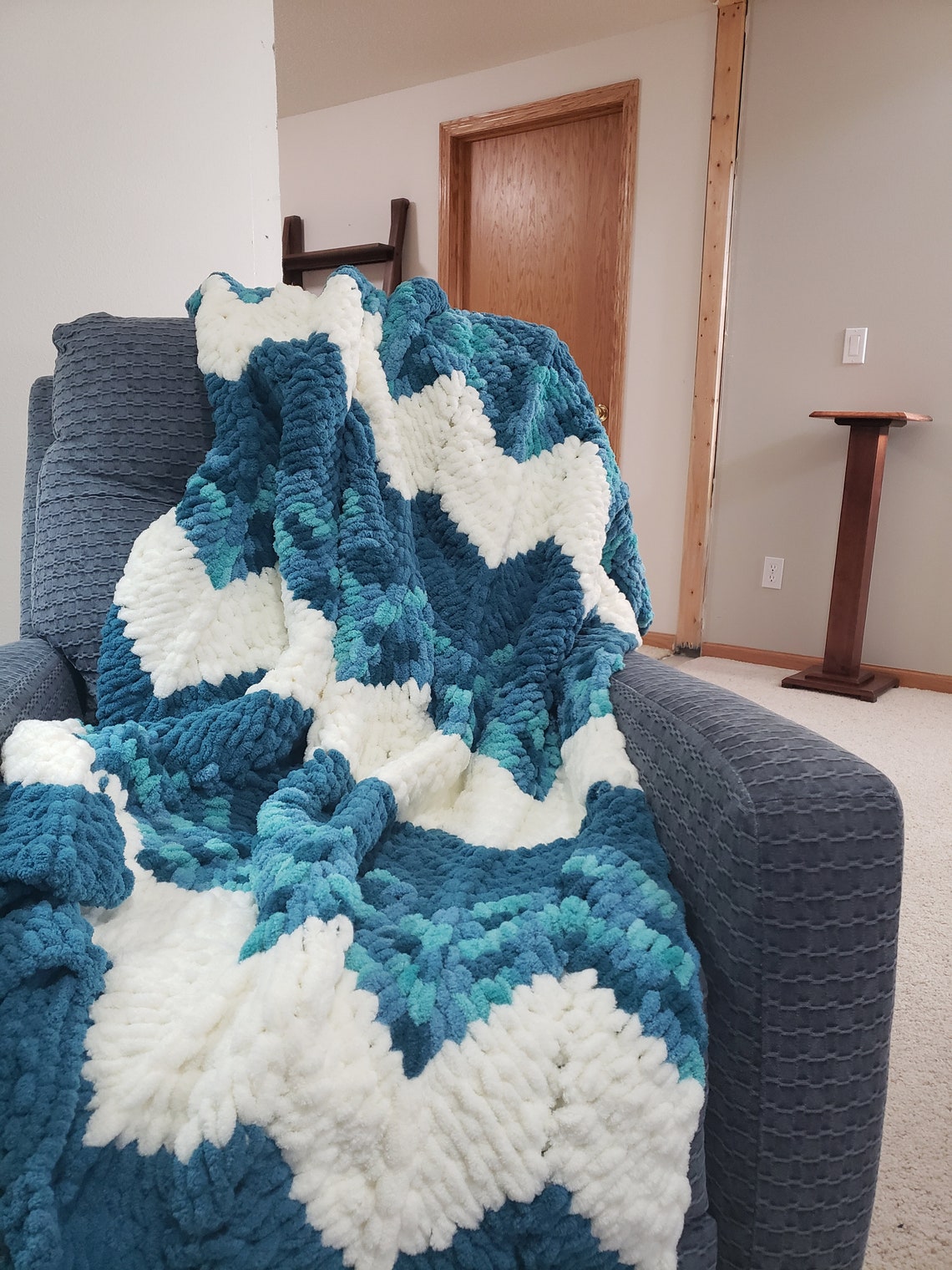 Chenille Afghan, Blanket Etsy