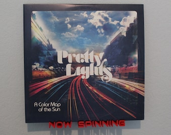 Now Spinning Vinyl Record Stand Wall Mount Display Shelf Adhesive Strip Mounting - New Font 4