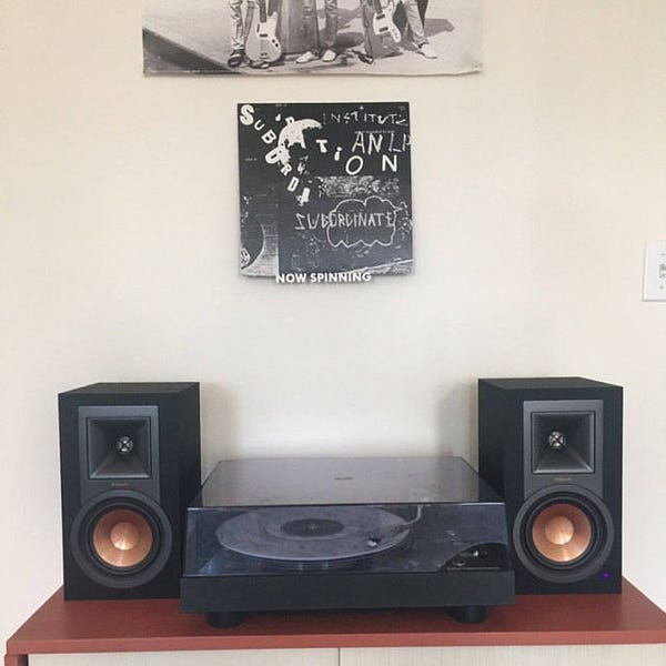 Now Spinning Vinyl Record Wall Mount Display Shelf - 3D Printed Wall Art Decor - Screw In Version