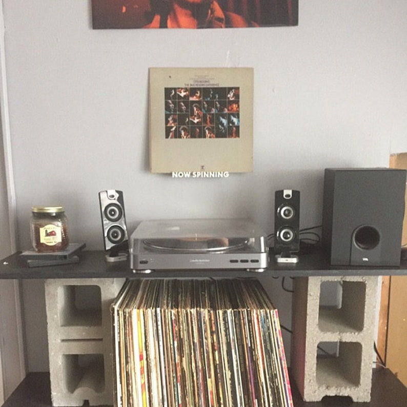 Now Spinning Vinyl Record Wall Mount Display Shelf 3D Etsy