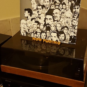 Vinyl Record Display Stand - Now Playing Shelf - Free Standing - 3D Printed Now Playing Rack