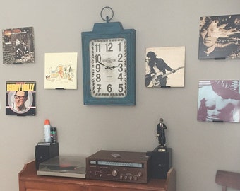 Package of 6 - Vinyl Record Wall Mount Display Shelf - 3D Printed Wall Art Decor, Apartment Friendly