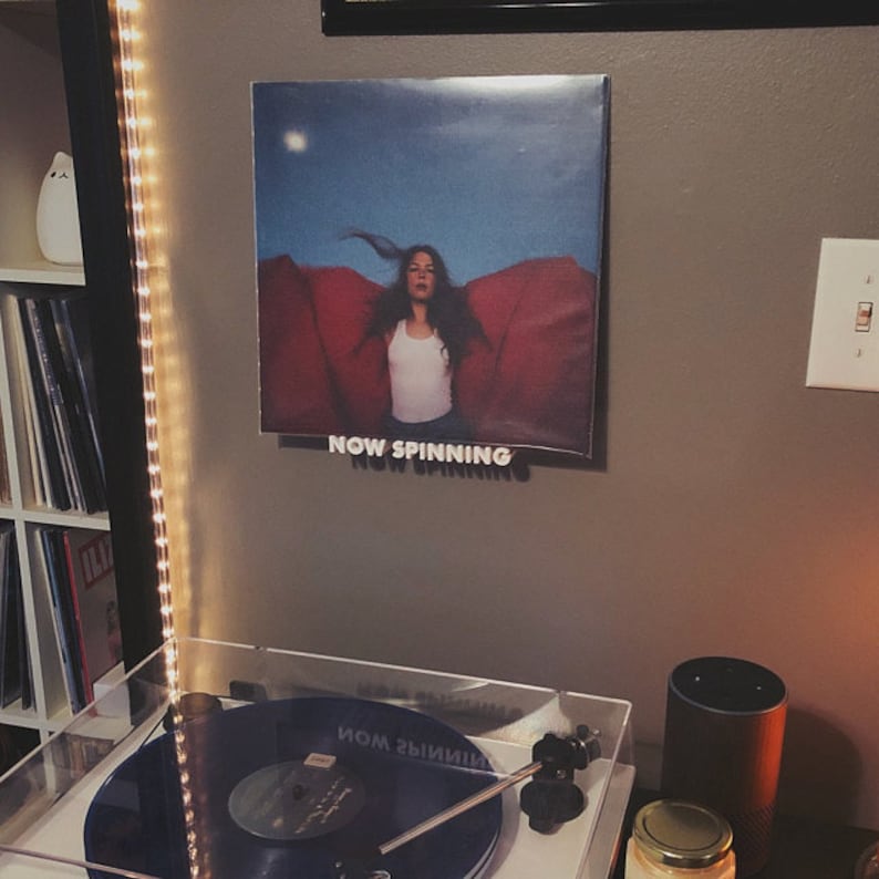 Now Spinning Vinyl Record Wall Mount Display Shelf 3D Etsy