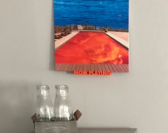 Now Playing Vinyl Record Wall Mount Display Shelf - 3D Printed Wall Art Decor - Apartment Friendly