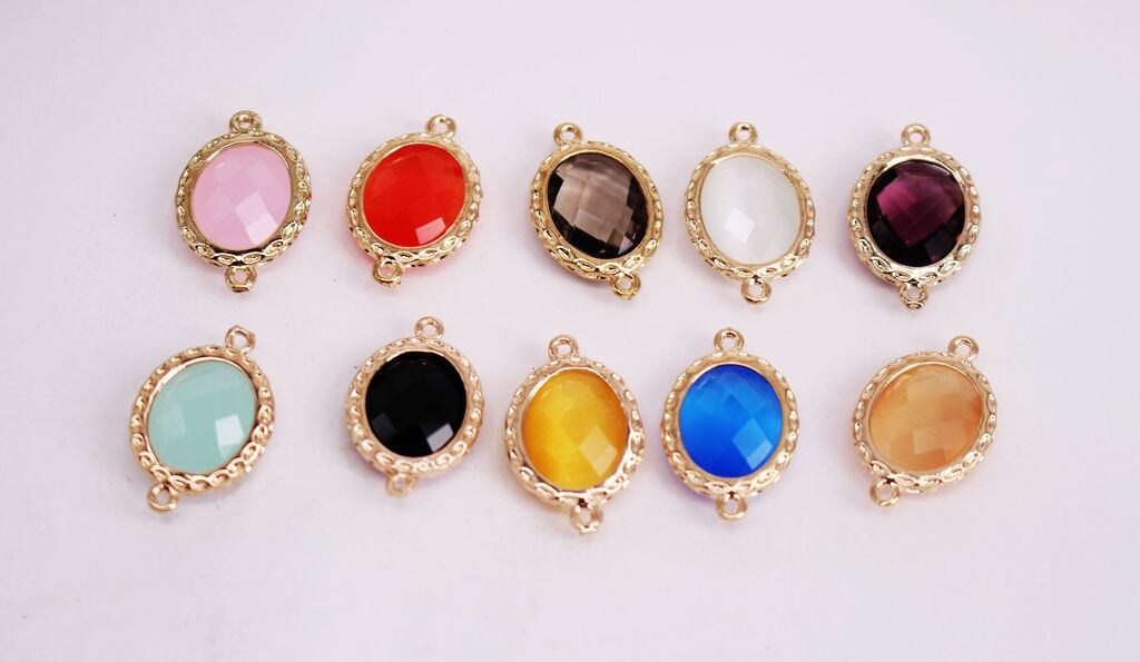 悠*華様 メッキアクセサリー　ゴールドカラーセット 約3.3kg HOT 30pcs 14x21mm Gold Plated Mixed Color Round Shape Copper