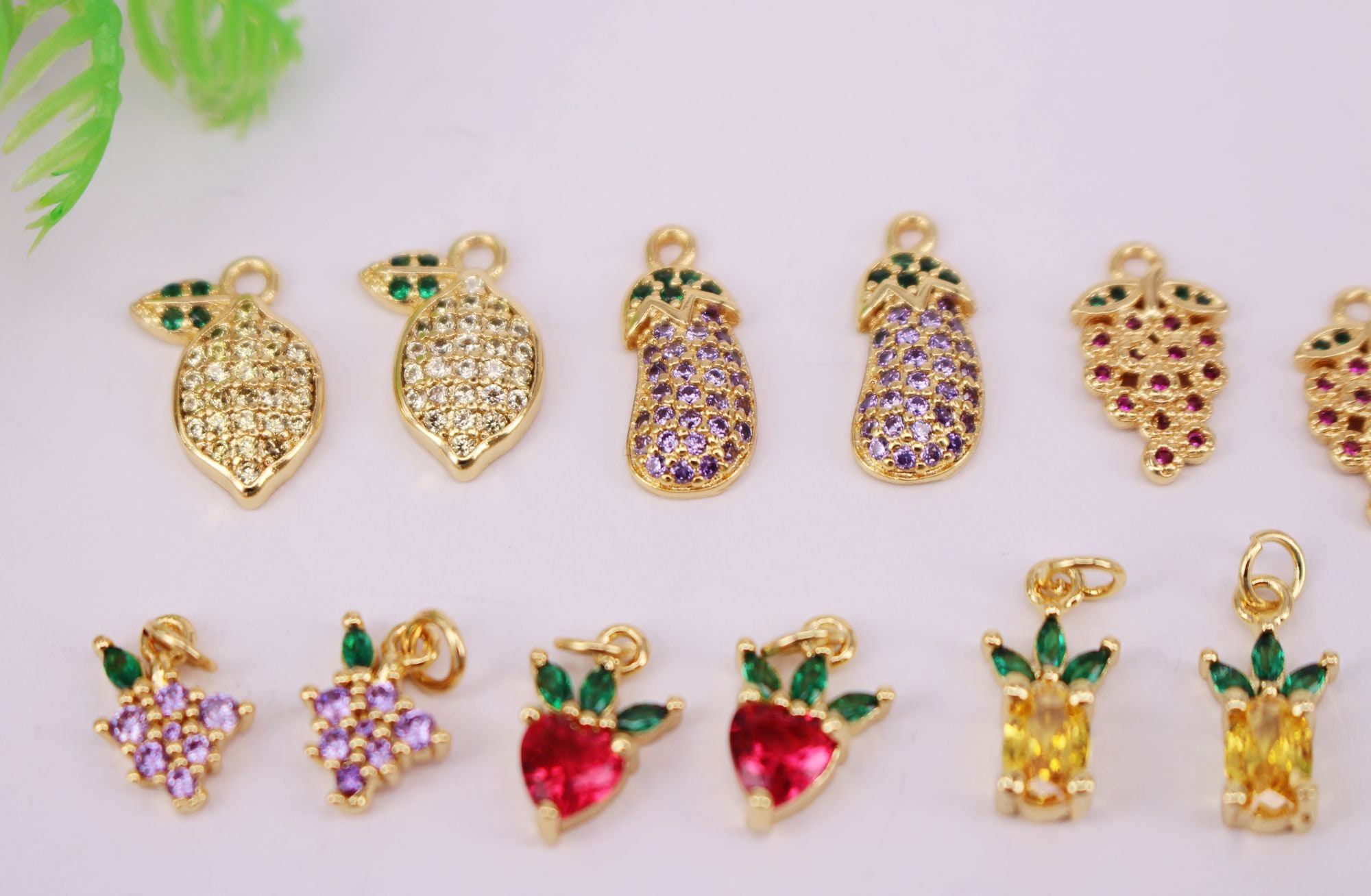 HOT 20pcs ( 6-13 X 10-16mm ) Gold Plated Fruit Shape Copper HOT 20pcs ( 6-13 X 10-16mm ) Gold Plated Fruit Shape Copper