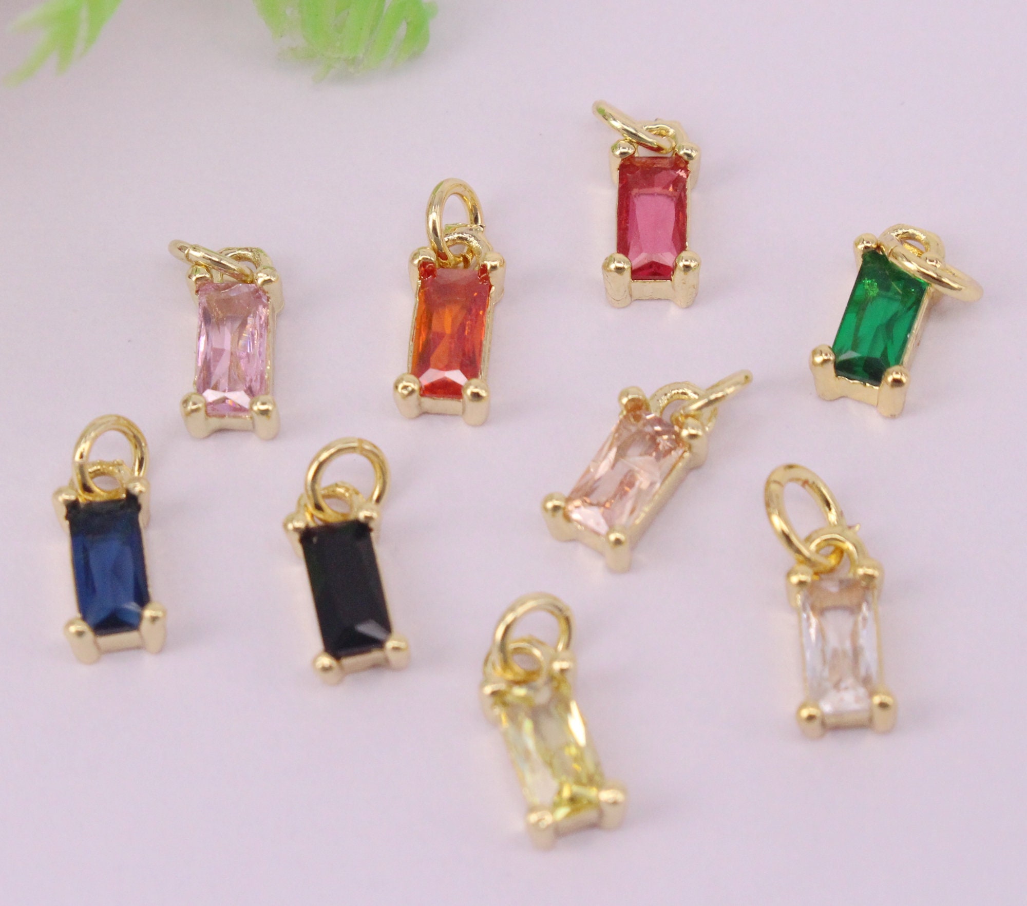 100%正規品 3x8mm 30pcs HOT Gold Metal Copper Shape Rectangle Plated その他